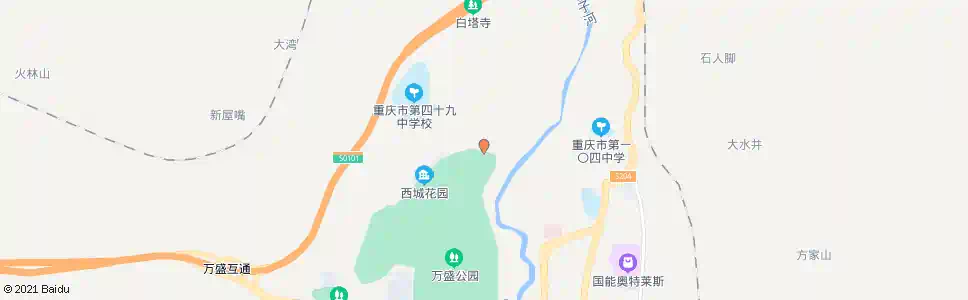 重庆万盛公园_公交站地图_重庆公交_妙搜公交查询2025
