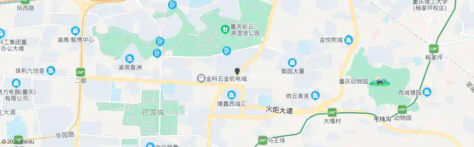 重庆金科云湖_公交站地图_重庆公交_妙搜公交查询2025