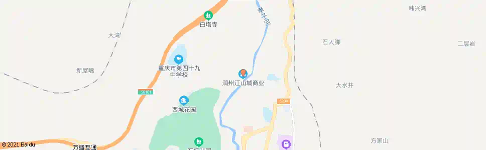 重庆润洲江山城_公交站地图_重庆公交_妙搜公交查询2025