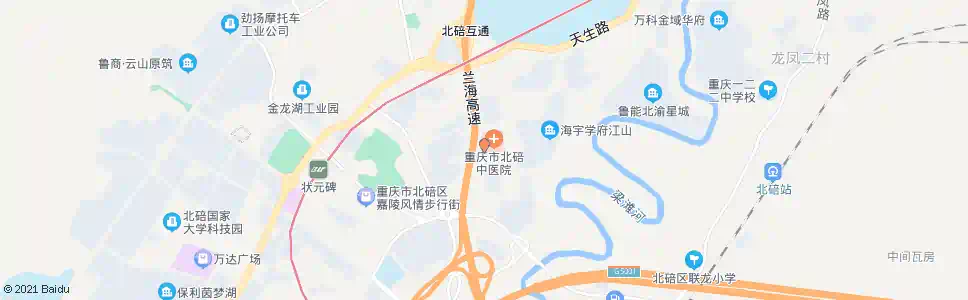 重庆城南中医院_公交站地图_重庆公交_妙搜公交查询2025