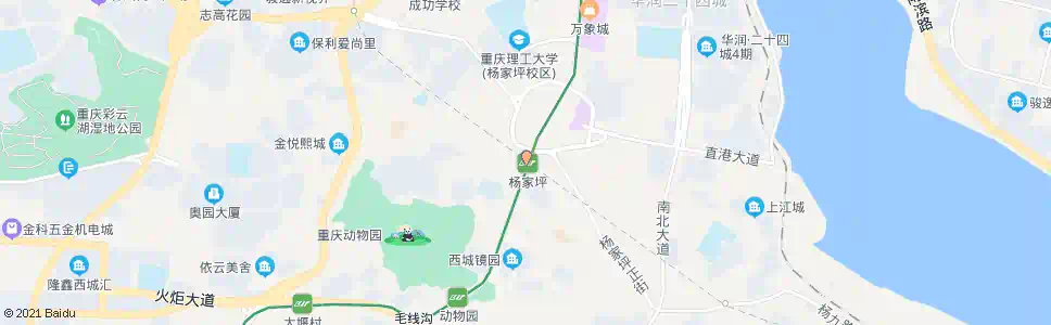 重庆杨家坪1站_公交站地图_重庆公交_妙搜公交查询2025