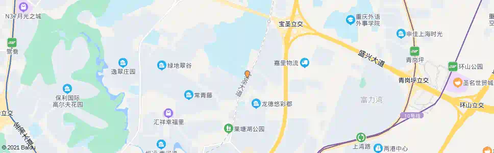重庆宝圣大道两江中学_公交站地图_重庆公交_妙搜公交查询2025