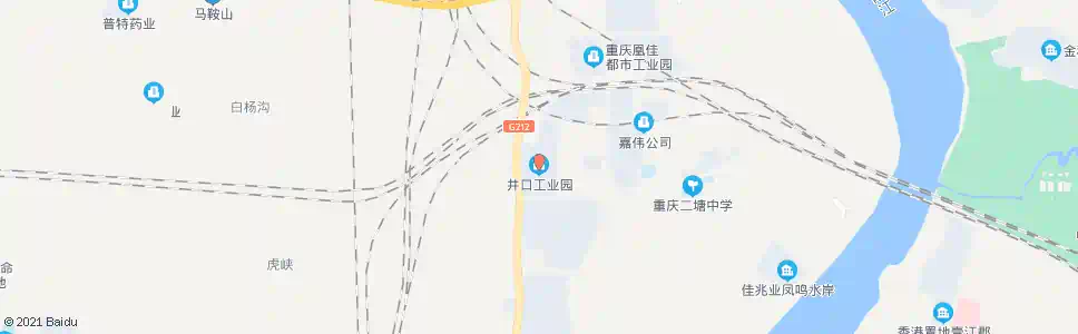 重庆井口工业园_公交站地图_重庆公交_妙搜公交查询2025