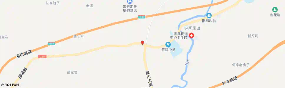 重庆来凤敬老院_公交站地图_重庆公交_妙搜公交查询2025