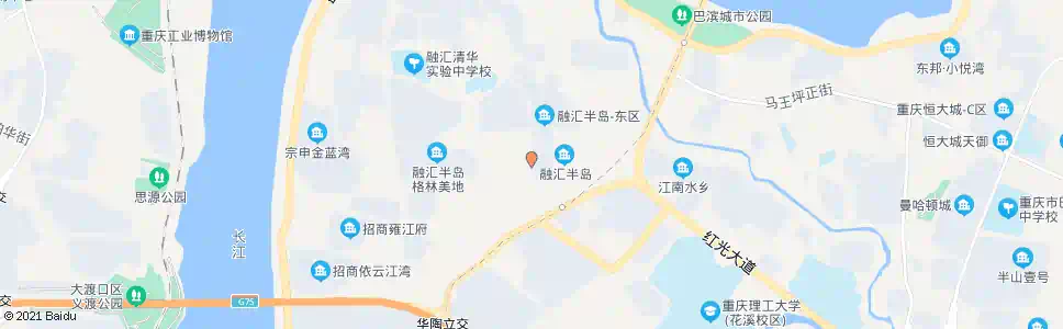 重庆融汇大道_公交站地图_重庆公交_妙搜公交查询2025