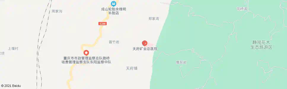重庆天府医院_公交站地图_重庆公交_妙搜公交查询2025