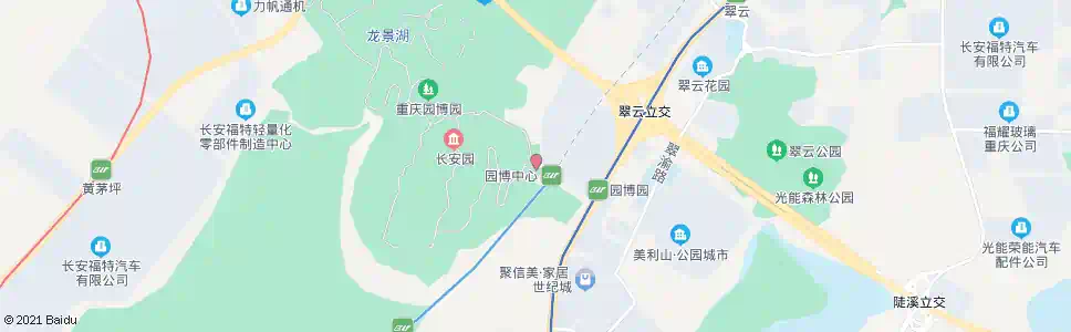 重庆园博园东门站_公交站地图_重庆公交_妙搜公交查询2025