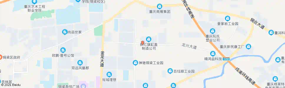 重庆红旗缸盖厂_公交站地图_重庆公交_妙搜公交查询2025