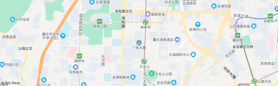 重庆区广电大厦_公交站地图_重庆公交_妙搜公交查询2025