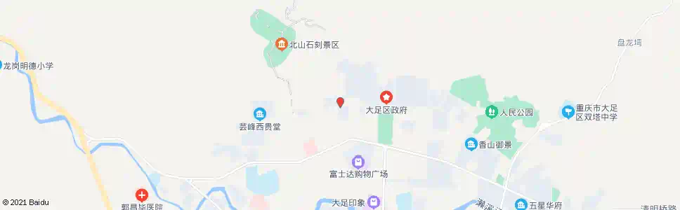 重庆北山家园_公交站地图_重庆公交_妙搜公交查询2025