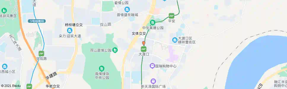 重庆大渡口轨道站(春晖路北)_公交站地图_重庆公交_妙搜公交查询2025