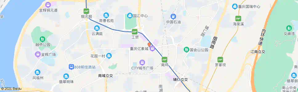重庆大坪(百盛)_公交站地图_重庆公交_妙搜公交查询2025