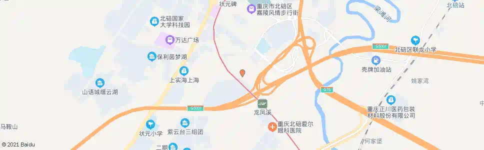 重庆北碚体育中心_公交站地图_重庆公交_妙搜公交查询2025