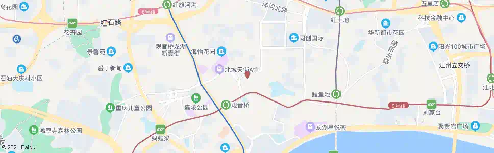 重庆江北中医院(观音桥环道)_公交站地图_重庆公交_妙搜公交查询2025
