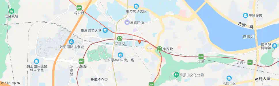 重庆沙坪坝8中_公交站地图_重庆公交_妙搜公交查询2025