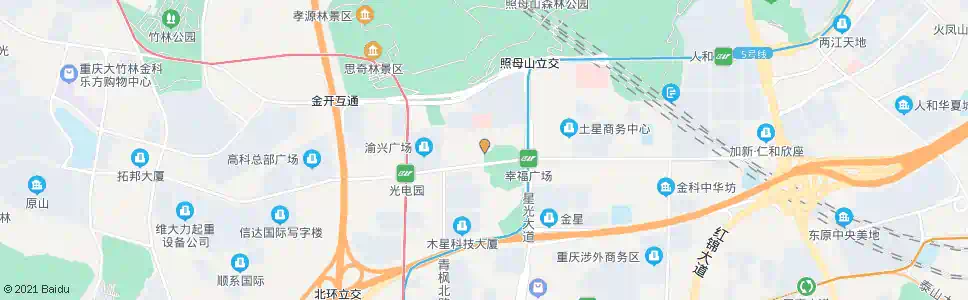 重庆两江幸福广场西_公交站地图_重庆公交_妙搜公交查询2025