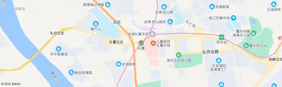 重庆礼嘉_公交站地图_重庆公交_妙搜公交查询2025