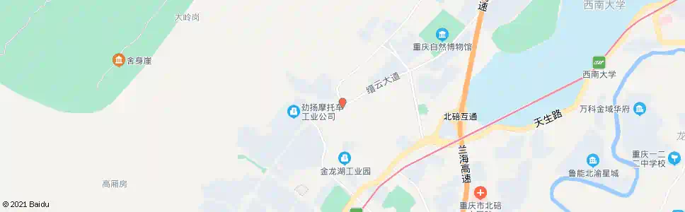 重庆缙云大道1站_公交站地图_重庆公交_妙搜公交查询2025