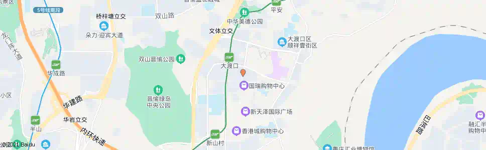 重庆大渡口步行街_公交站地图_重庆公交_妙搜公交查询2025
