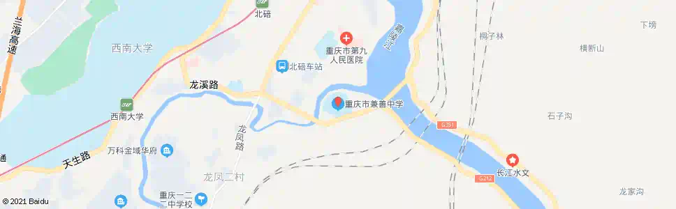 重庆毛背沱(兼善中学)_公交站地图_重庆公交_妙搜公交查询2025