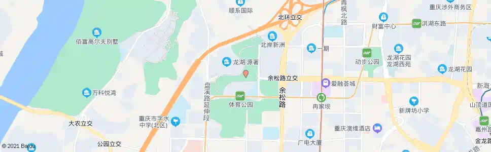 重庆石子山体育公园(东门)_公交站地图_重庆公交_妙搜公交查询2025