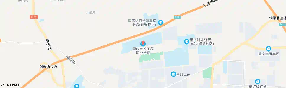 重庆铜梁艺术工程学院_公交站地图_重庆公交_妙搜公交查询2025