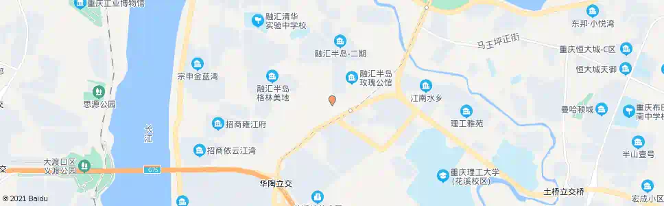 重庆外河坪融汇半岛_公交站地图_重庆公交_妙搜公交查询2025