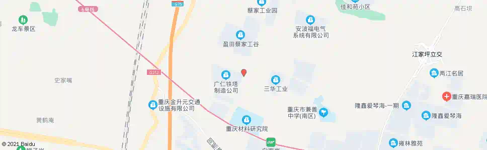 重庆嘉德大道中段_公交站地图_重庆公交_妙搜公交查询2025