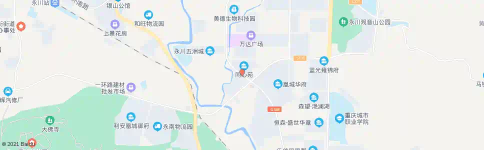 重庆同心苑_公交站地图_重庆公交_妙搜公交查询2025