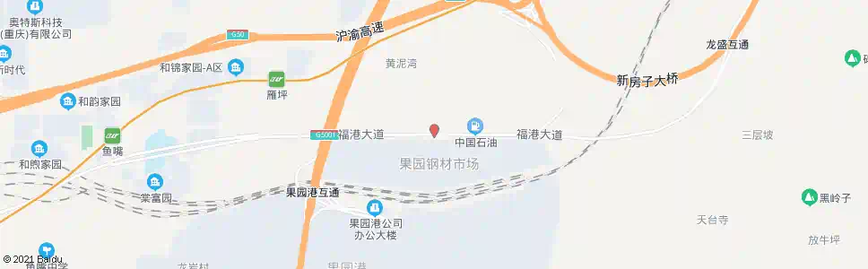 重庆福港大道_公交站地图_重庆公交_妙搜公交查询2025