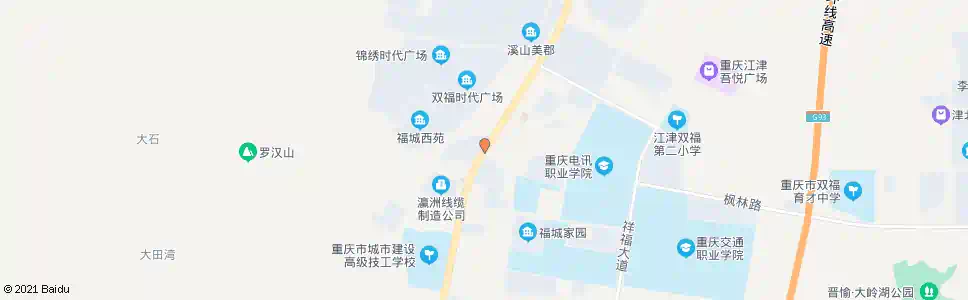 重庆晶彩城_公交站地图_重庆公交_妙搜公交查询2025