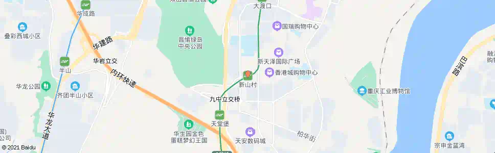重庆轨道新山村站_公交站地图_重庆公交_妙搜公交查询2025