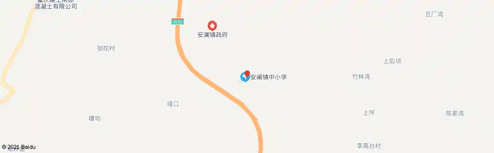 重庆安澜学校_公交站地图_重庆公交_妙搜公交查询2025