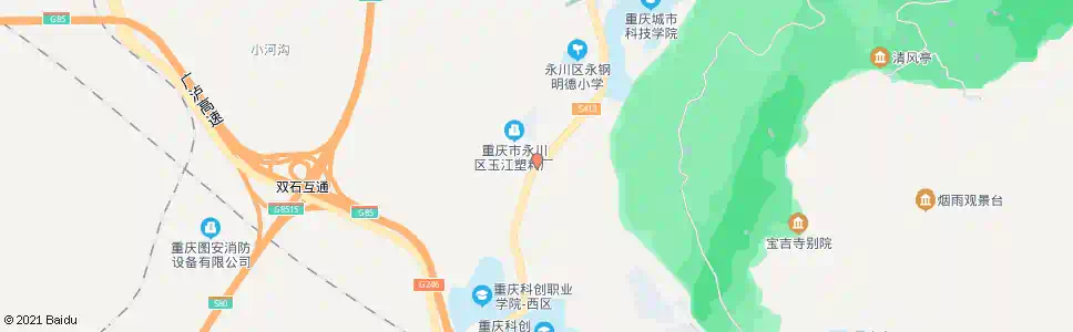 重庆塑料厂_公交站地图_重庆公交_妙搜公交查询2025