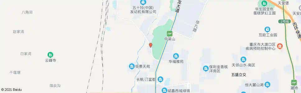重庆人和后街_公交站地图_重庆公交_妙搜公交查询2025