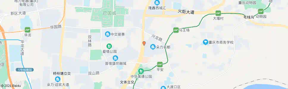 重庆朵力名都(西门)_公交站地图_重庆公交_妙搜公交查询2025