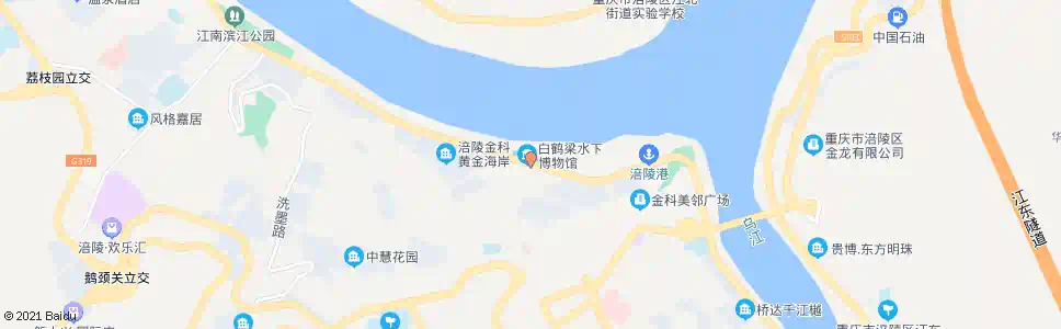 重庆白鹤梁_公交站地图_重庆公交_妙搜公交查询2025