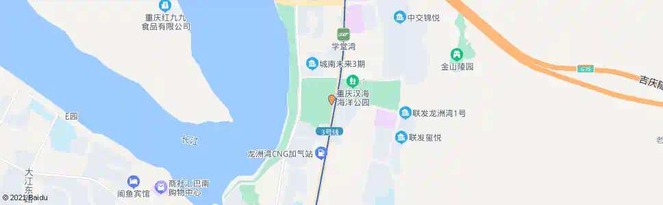 重庆龙洲湾公园东门_公交站地图_重庆公交_妙搜公交查询2025