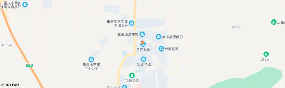 重庆西彭二环路口_公交站地图_重庆公交_妙搜公交查询2025