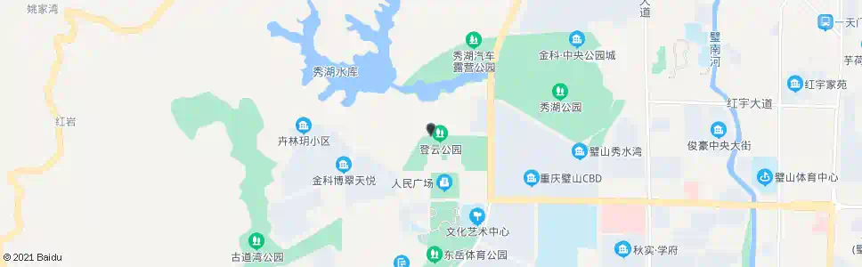 重庆登云公园_公交站地图_重庆公交_妙搜公交查询2025