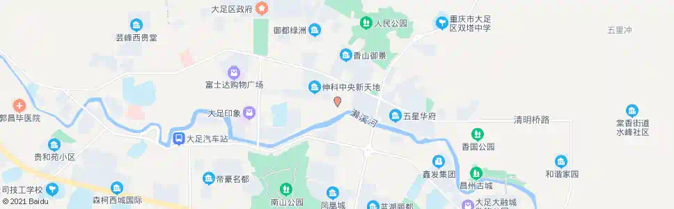 重庆火烧坝_公交站地图_重庆公交_妙搜公交查询2025