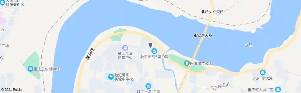 重庆融汇大道下路口_公交站地图_重庆公交_妙搜公交查询2025