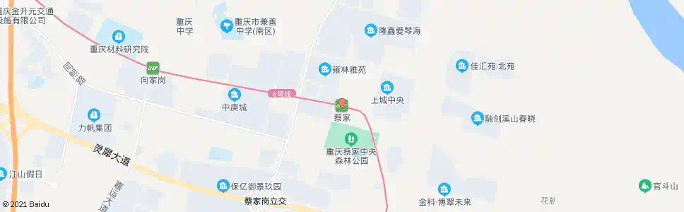 重庆轨道蔡家_公交站地图_重庆公交_妙搜公交查询2025
