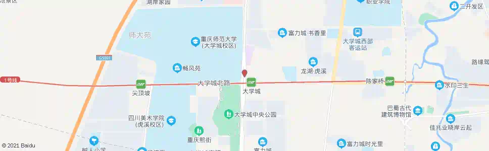 重庆杰青大道_公交站地图_重庆公交_妙搜公交查询2025