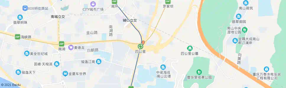 重庆轨道四公里站_公交站地图_重庆公交_妙搜公交查询2025