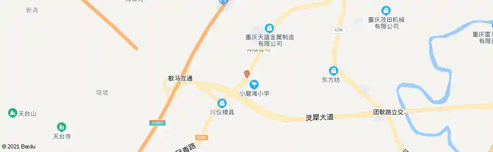 重庆小磨滩_公交站地图_重庆公交_妙搜公交查询2025