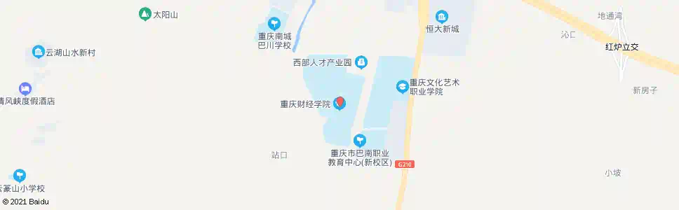 重庆工商大学融智学院_公交站地图_重庆公交_妙搜公交查询2025