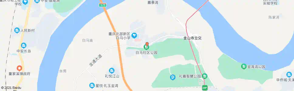 重庆白马小区_公交站地图_重庆公交_妙搜公交查询2025