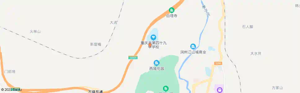 重庆49中分校_公交站地图_重庆公交_妙搜公交查询2025