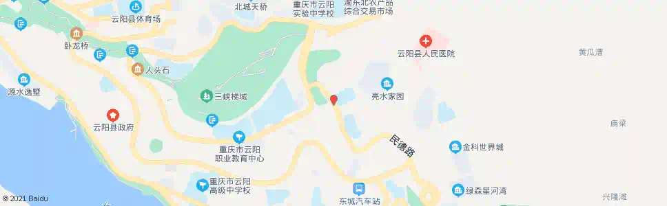 重庆初二中_公交站地图_重庆公交_妙搜公交查询2025